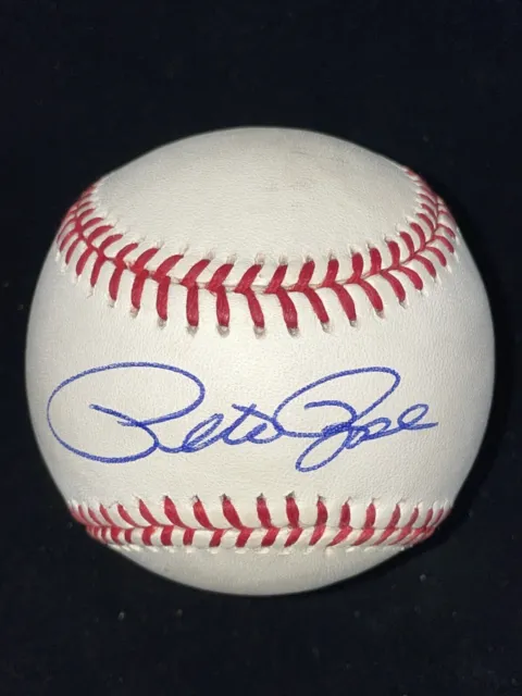 Pete Rose Signed Rawlings Baseball JSA COA Phillies Cincinnati Reds Legend