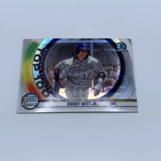 2020 Bowman Chrome Scouts Top 100 #BTP25 Bobby Witt Jr. Kansas City Royals