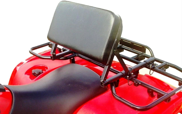 ATV Backrest Seat Thick Cushion Back Saver for Riding Support Driver Passenger