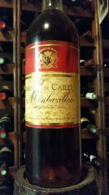 MONBAZILLAC - 1994 -  DOMAINE DE CAILLEVEL - 29 ans - AOC - Grand vin moelleux