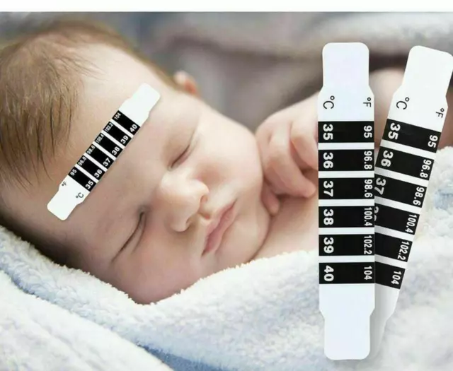Forehead Thermometer Strip First Aid Baby Child Adult Temperature 10-Pack 2