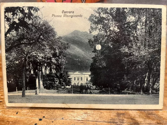 Carrara, Piazza Risorgimento. Cartolina Viaggiata 1928