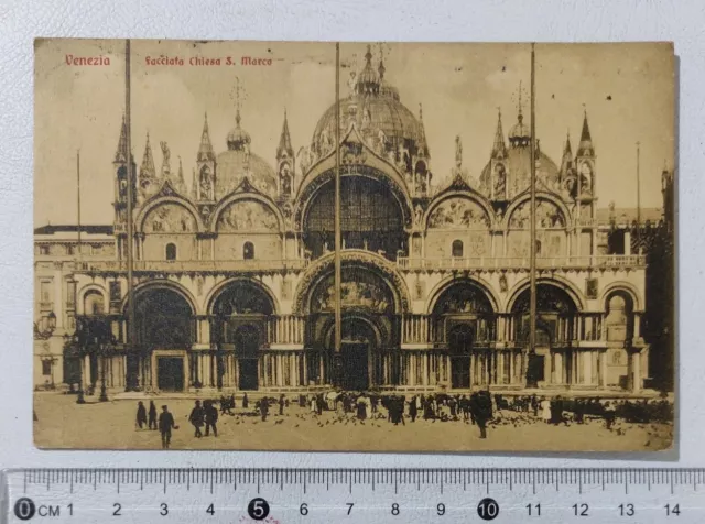 I120330 Cartolina - Venezia - Facciata Chiesa San Marco - VG 1923