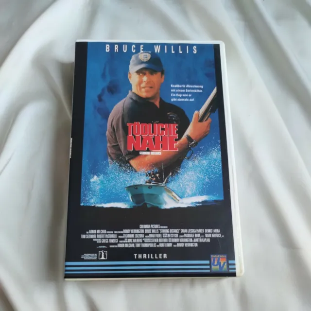 VHS Tödliche Nähe mit Bruce Willis Video Kassette, Videokassette Film V4