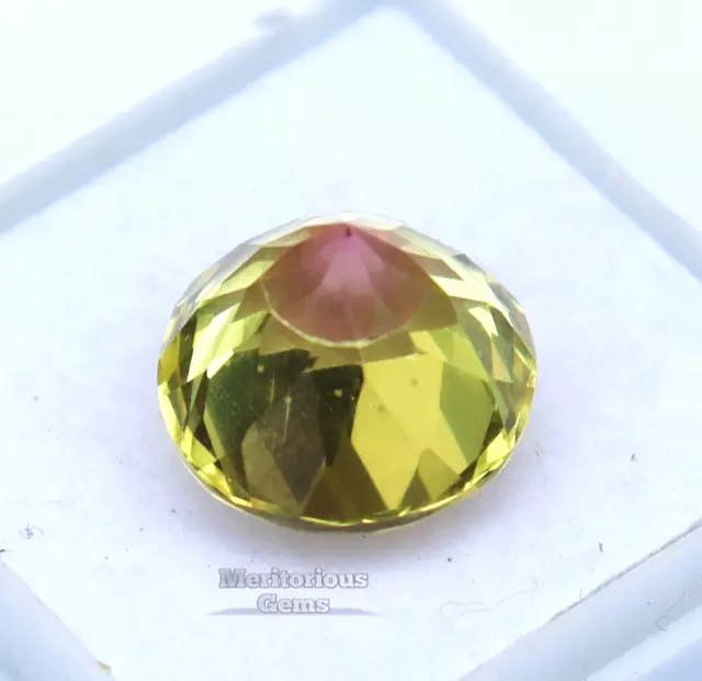 Natural Bi Color Pitambari Sapphire Round Cut 11-13 Ct Certified Loose Gems 3