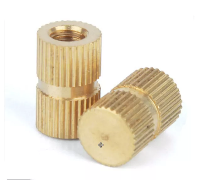 Brass Embedded Knurled Blind Threaded Insert Nut M5 M6 M8 Nuts