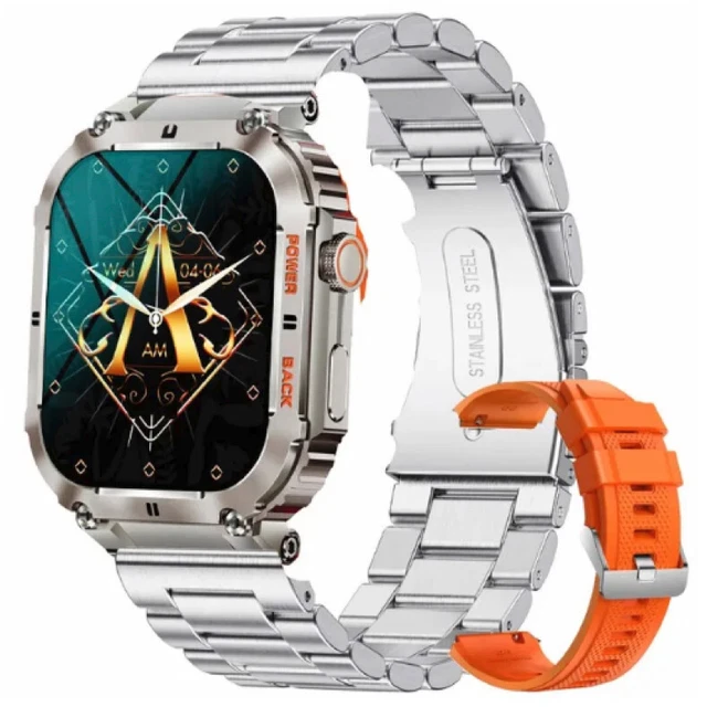 Montre Connectée Jugeman P99 - Écran 1.96 Pouces - Silicone - Compatible IOS/Android - Très Bon état