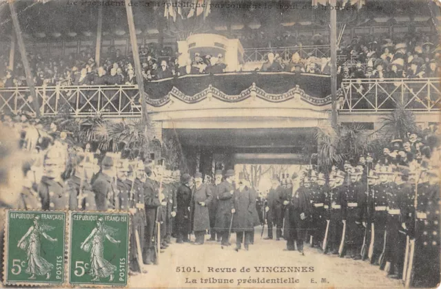 Cpa 94 Revue De Vincennes / The Presidential Tribune