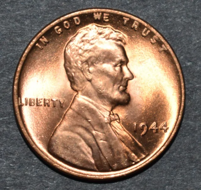 1944 P Lincoln Wheat Cent Brilliant Uncirculated (BU) Choice Penny