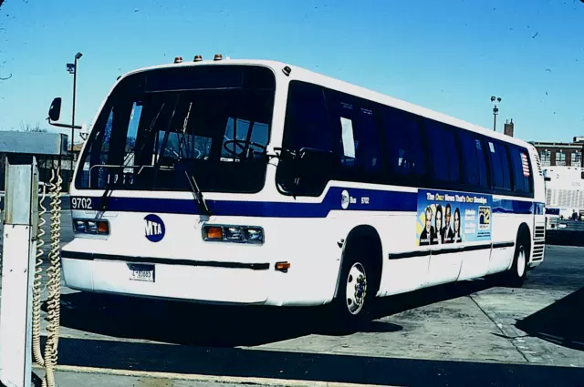 Original Kodachrome Slide Mta Bus 1994 Tmc Rts #9702 Spring Creek Depot 3/29/08