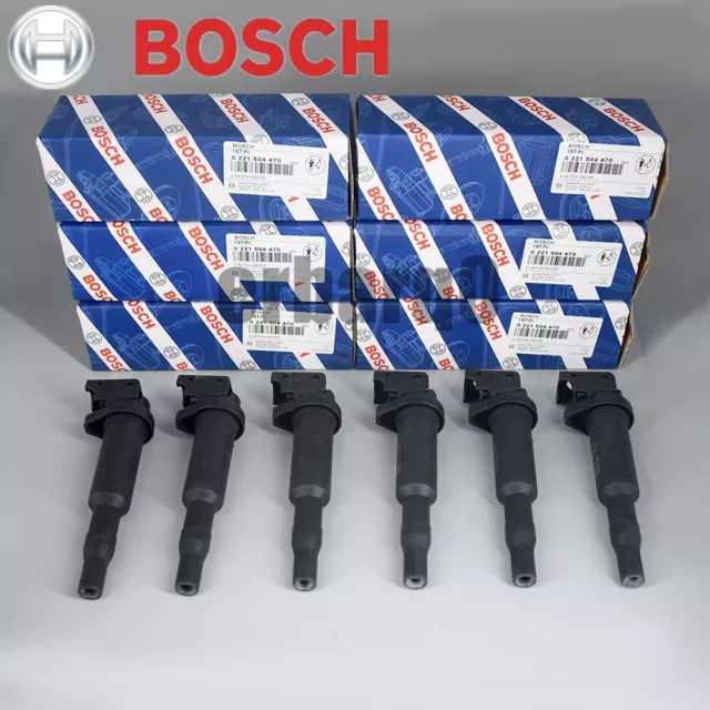 6PCS OEM Ignition Coils For Bosch BMW 325i 328i 335 525 528 530 535 0221504470