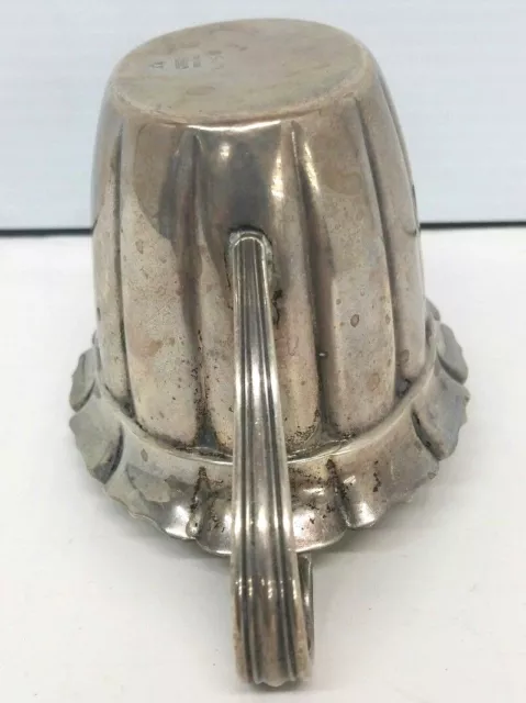 Reed and Barton Sterling Silver Sugar Bowl Ribbed Circa 1947 3