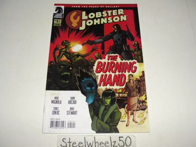 Lobster Johnson Burning Hand #5 Comic Dark Horse 2012 Mike Mignola John Arcudi