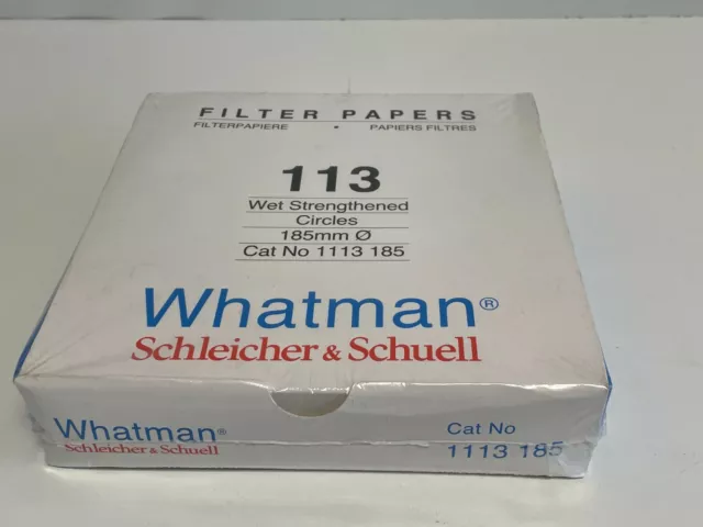 N14: Whatman 1113-185 Filter Paper Circles, Wet 185mm 100 Circles