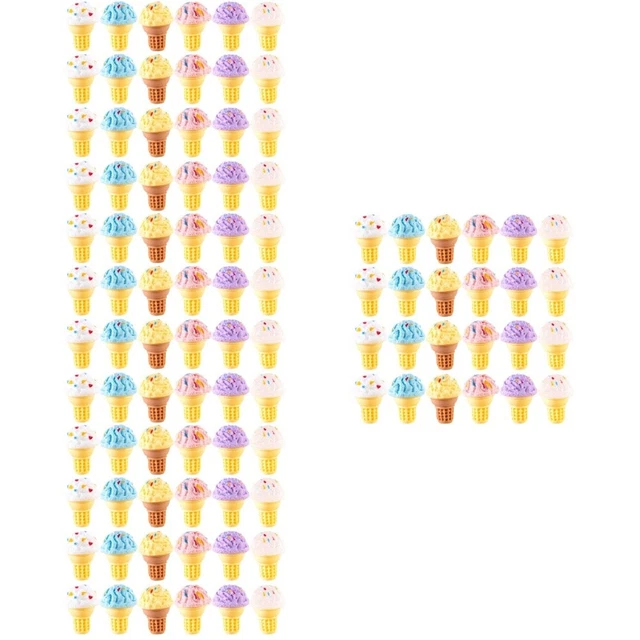 96 PCS MINI Ice Creams Food Play Model Simulation Ice Cream Model Mini