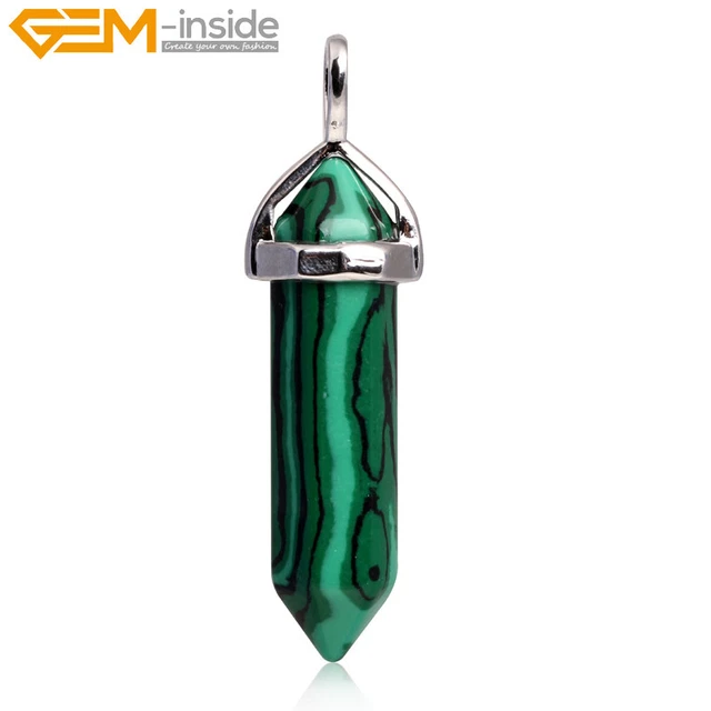 Natural Gemstone Chakra Stone Necklace Energy Healing Pendant Chain Free Shippin