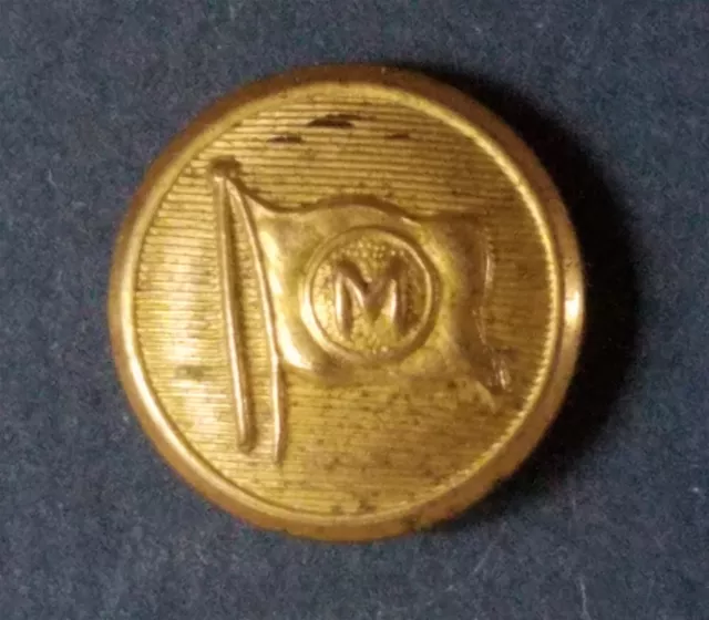 Bb MOORE McCORMACK LINES Steamship UNIFORM BUTTON small 1945 die