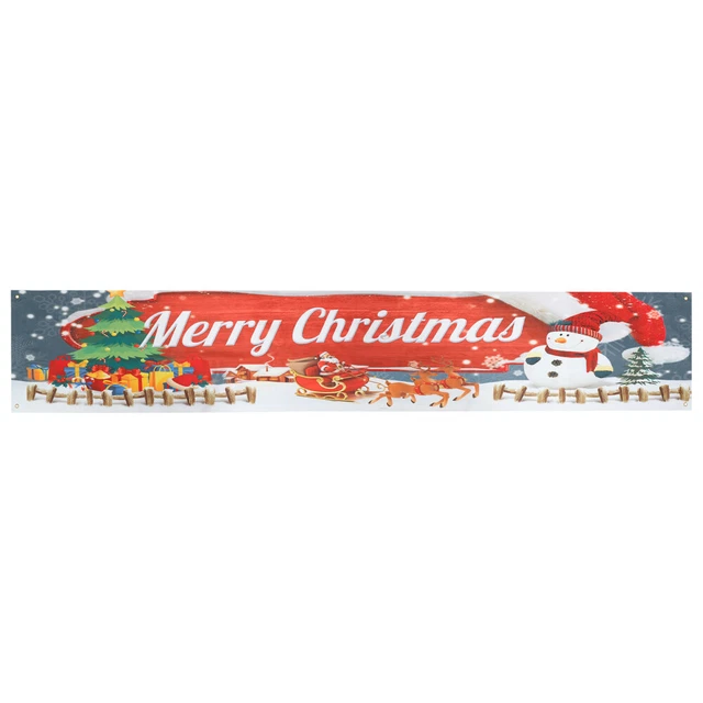 Frohe Weihnachten Banner Weihnachtsgarten Hängende Dekor Weihnachten