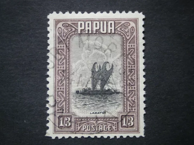 Papua 1932 1/3 black & dull purple SG140 G-FU