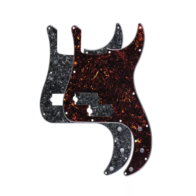 Celluloïd noir 4 cordes basse pour Pickguard pas de trou de tige de ferme pour