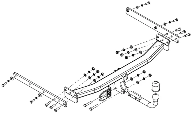 ATTELAGE fixes pour Ford Kuga I 2008-2013 + faisceau standard 7 broches 2