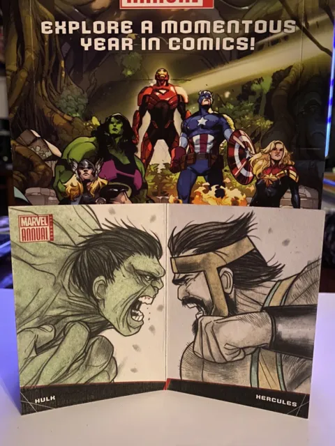 Marvel Annual 2020-21: 💥Battle Booklet: Hulk Vs Hercules 1/1 Artist Sketch BB14