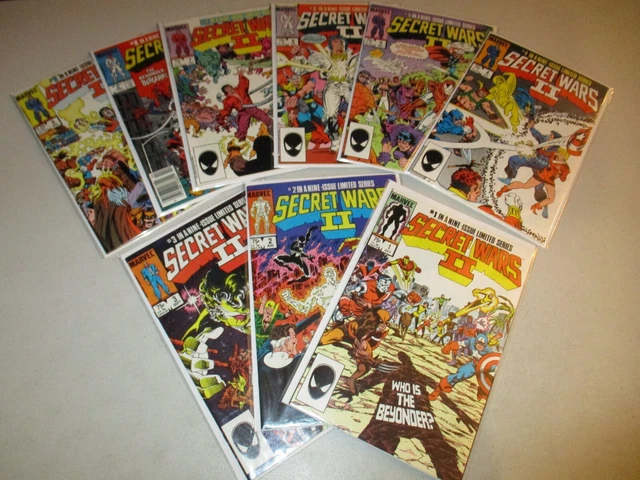 Marvel Secret Wars II #1-9 (Complete 1985 series) Full lot set run Beyonder