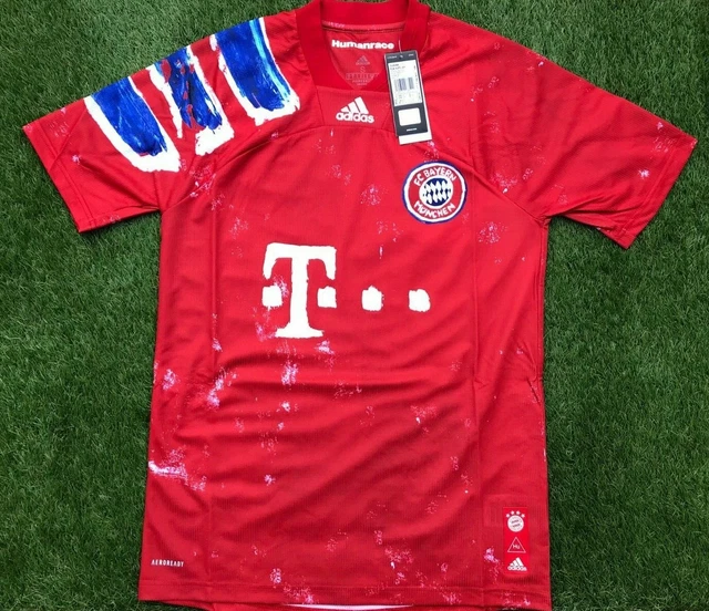 ADIDAS FC Bayern München Gr. S M 164 Sondertrikot Humanrace FCB 90er retro 2021