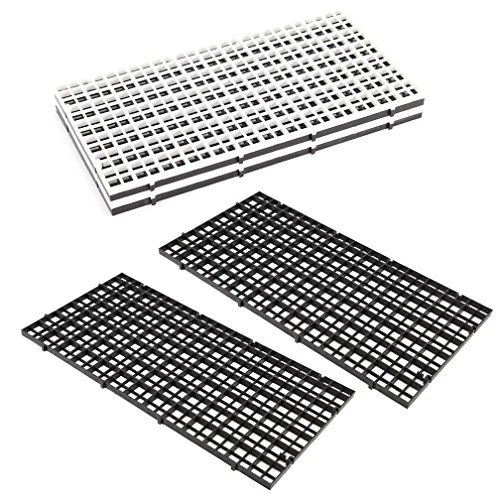 6 Pcs Grid Divider Tray Egg Crate Louvre Aquarium Fish Tank Bottom Isolation