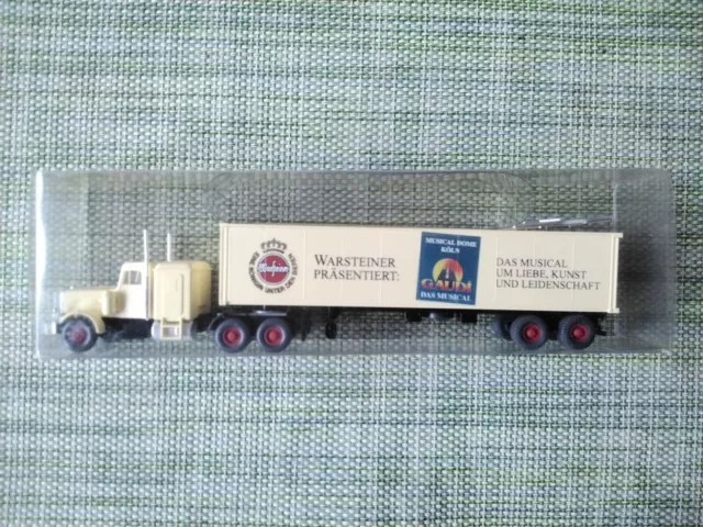 Wiking Peterbilt Sattelzug Warsteiner Werbemodell *Gaudi * RAR