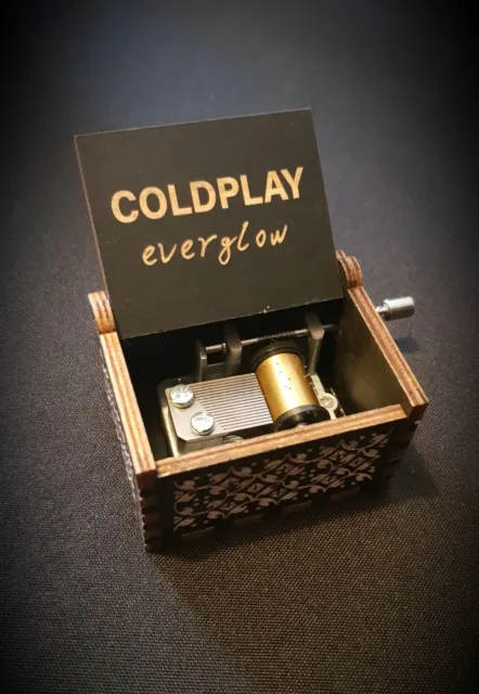 Coldplay Everglow Wooden Music Box - Customizable