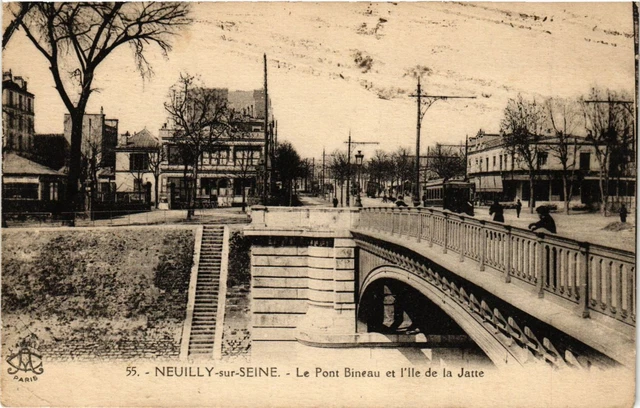 CPA Neuilly sur Seine - Le Pont Bineau et l'Ile de la Jatte (274658)