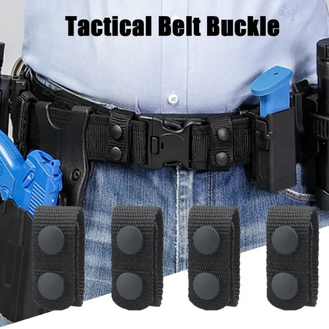 4X Tactical Belt Keeper with Double Snaps for Outdoor Sports Webbing Strap Belt