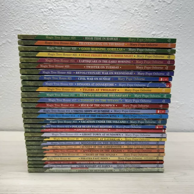 Magic Tree House Books 1-28 LOT Mary Pope Osbourne Scholastic and Random House