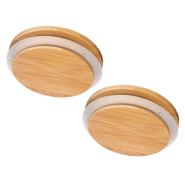 2 pz Copertura Sigillante In Bambù E Legno Gel Silice Mini Tagliere