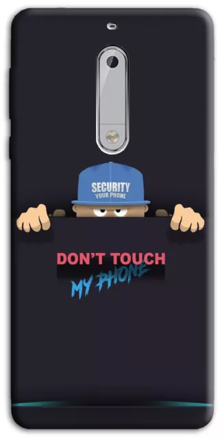 Custodia Cover Morbida In Tpu Per Nokia 5 M724 Security Don T Touch My Phone
