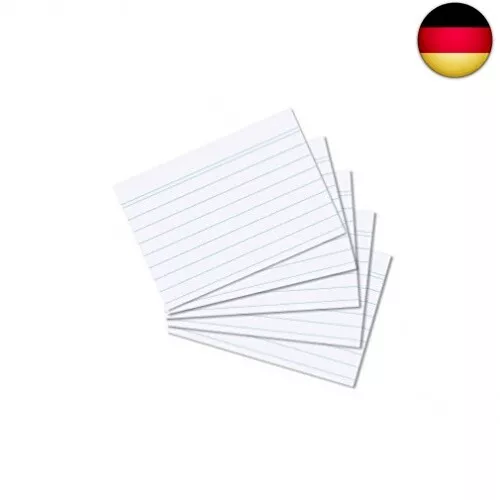 Herlitz Karteikarten DIN A8, liniert, weiß (1000 Stück)