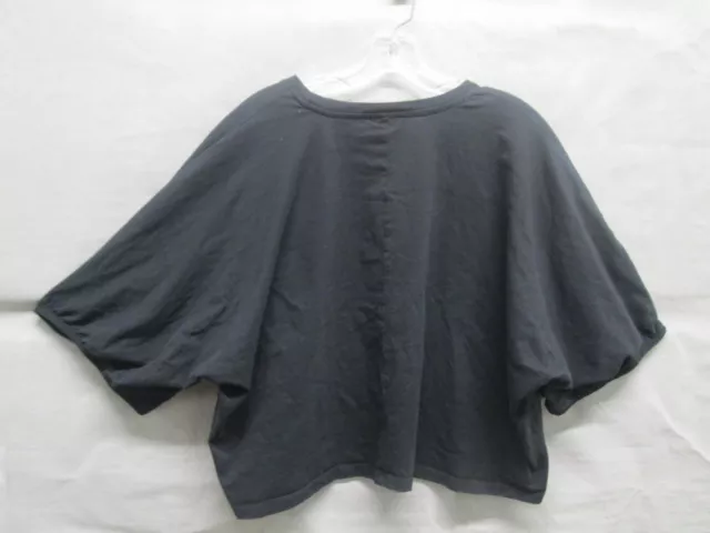 Zara Shirt Womens Extra Large Black Oversized Boxy Pullover Ladies Casual Top