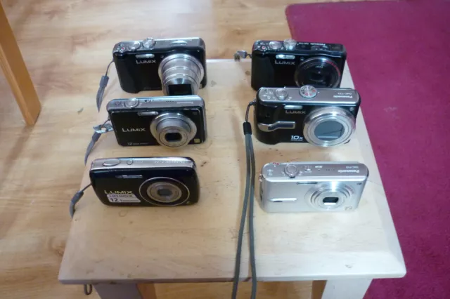 Job Lot Panasonic Lumix Cameras Lens Errors Spares Only