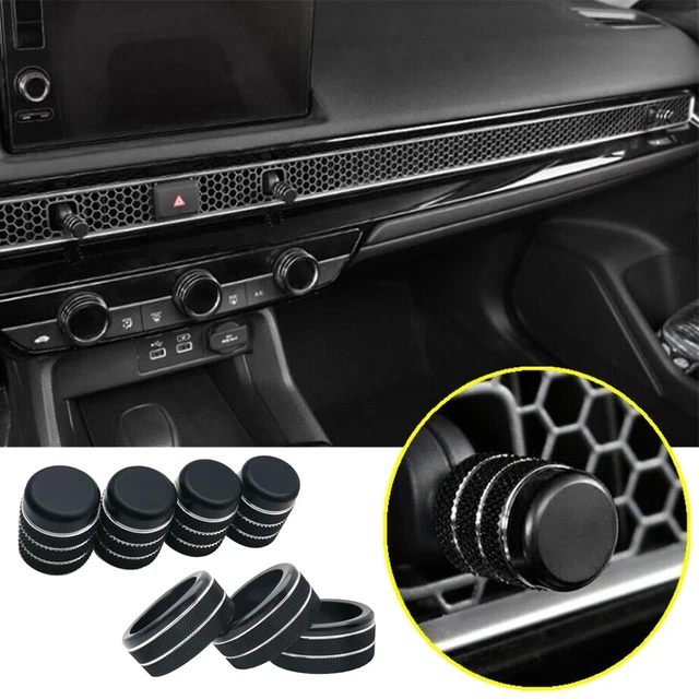 FOR CRV 2023 2024 Aluminum Central Console Knob Cover Ring Trim 2023
