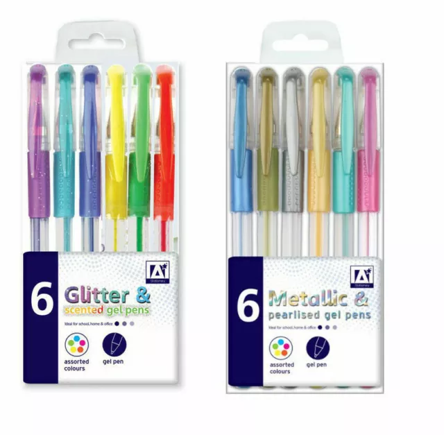 2, 3 or 5 x White Gel Pen Rollerball Art Craft Drawing Marker Gel Pens Manga