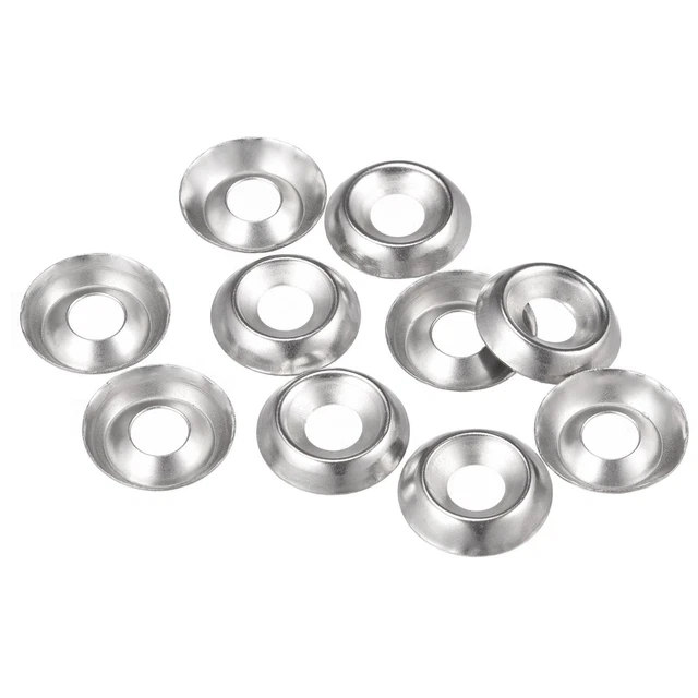 #12 304 Inox Acier Tasse Rondelle Fraisé pour Vis Boulon 150pcs