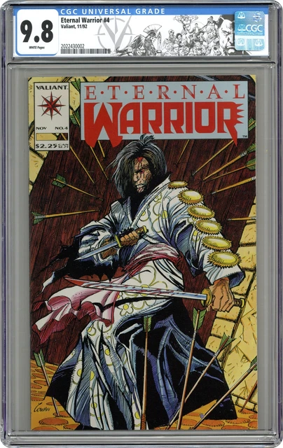 Eternal Warrior #4 CGC 9.8 1992 2022430002 1st app. Bloodshot (cameo)