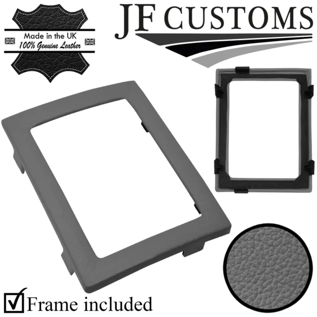 Grey Italian Leather Gear Surround Cover + Frame For Dodge Journey 08-11