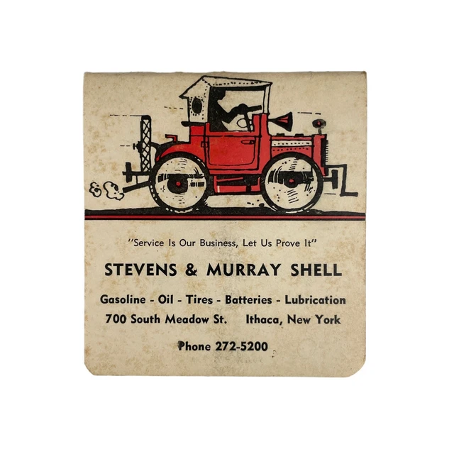 Vintage Shell Mileage Car Repair Log with Per Gallon Conversion Dial - Unused