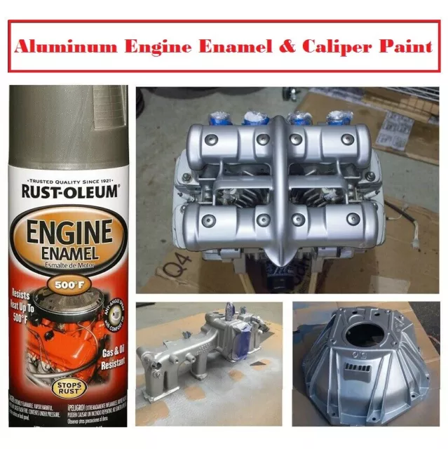 ALUMINUM COATING PAINT High Temp Engine Enamel & Caliper Brake Ceramic