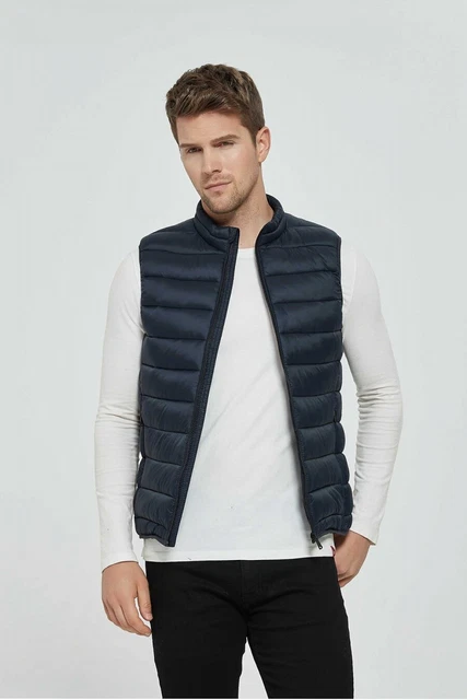 Giubbotto uomo piumino invernale giubotto smanicato gilet slim fit da 3XL XXXL 5