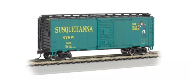 Bachmann Trains 17001 HO Scale 40' Box Car New York, Susquehanna and Western (Su