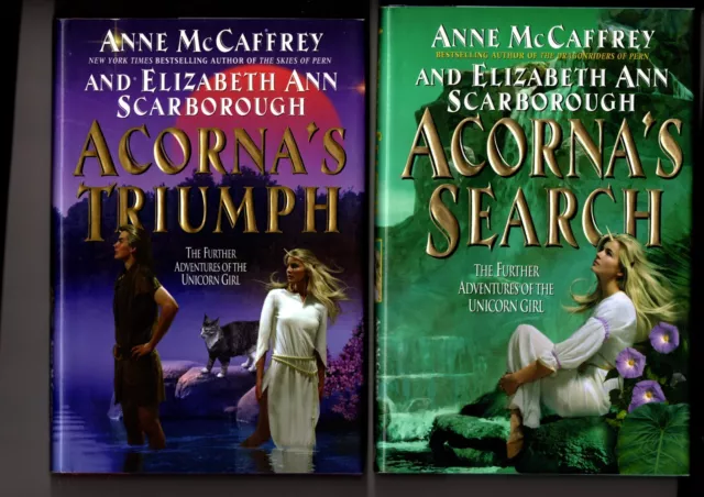 2 HC 1st/1st ACORNA'S  TRIUMPH & SEARCH Anne McCaffrey & Elizabeth Scarborough