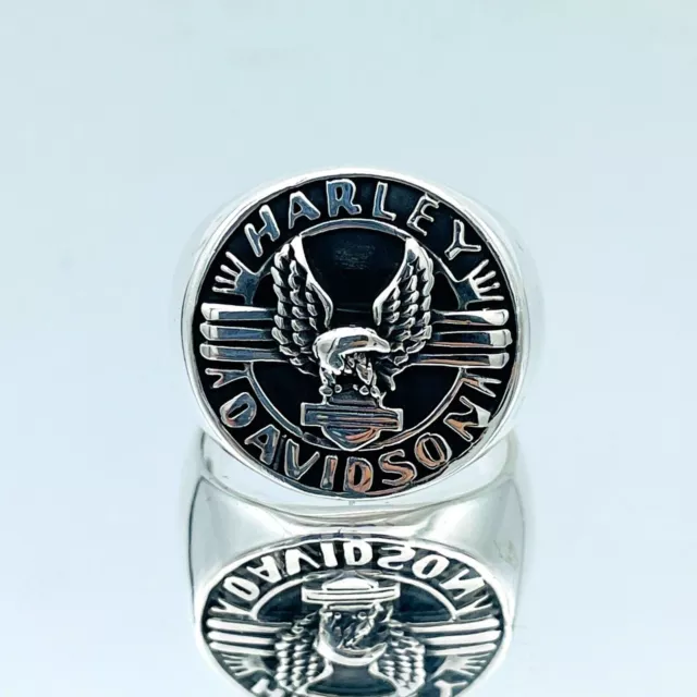 Herren-Ring aus 925er-Sterlingsilber, Eagle-Modell, Harley Davidson,... 2